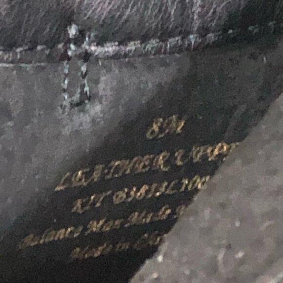 Sam Edelman Black Leather Heeled Ankle Boots Size 8 - Picture 10 of 13